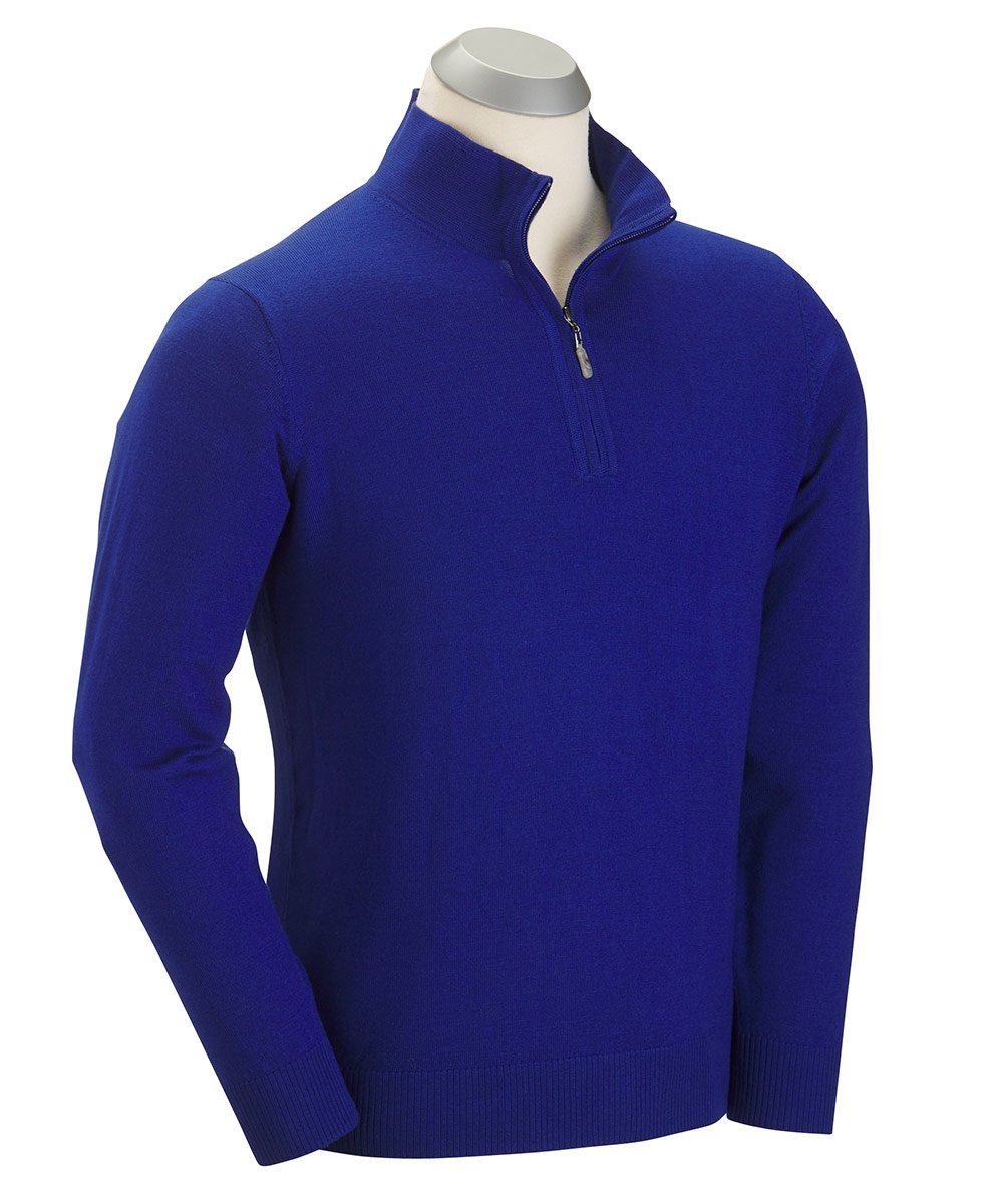 100% Merino Wool Quarter-Zip Sweater - C3 Gifts