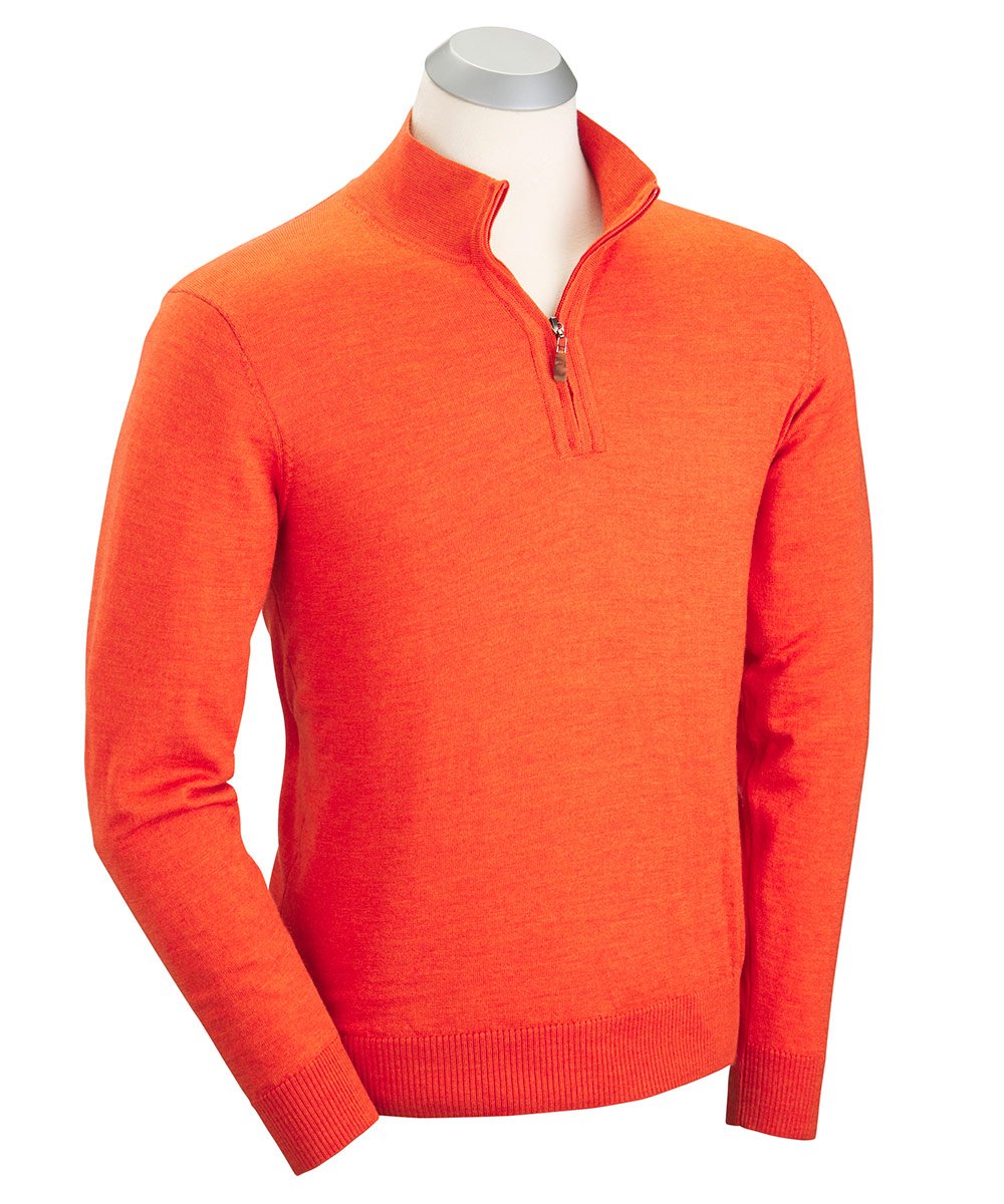 100% Merino Wool Quarter-Zip Sweater - C3 Gifts