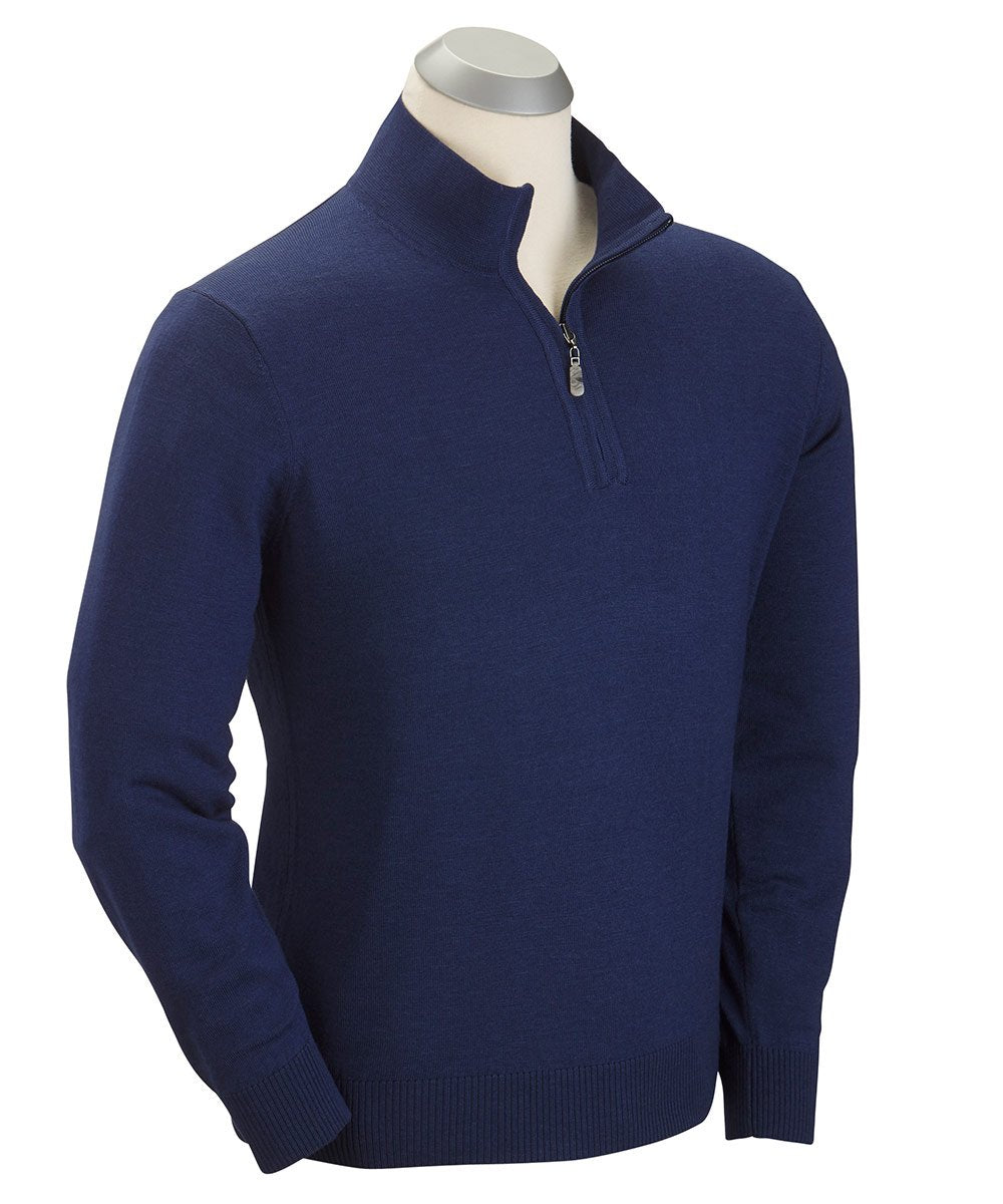 100% Merino Wool Quarter-Zip Sweater - C3 Gifts